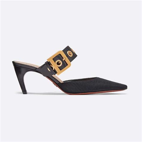 d dior technical canvas mule|Dior Black Canvas and Leather D.